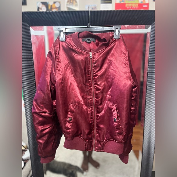 Maroon Crop Jacket - Picture 2 of 4